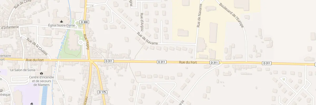 Plan du 16 Rue de Navarre à Mamers