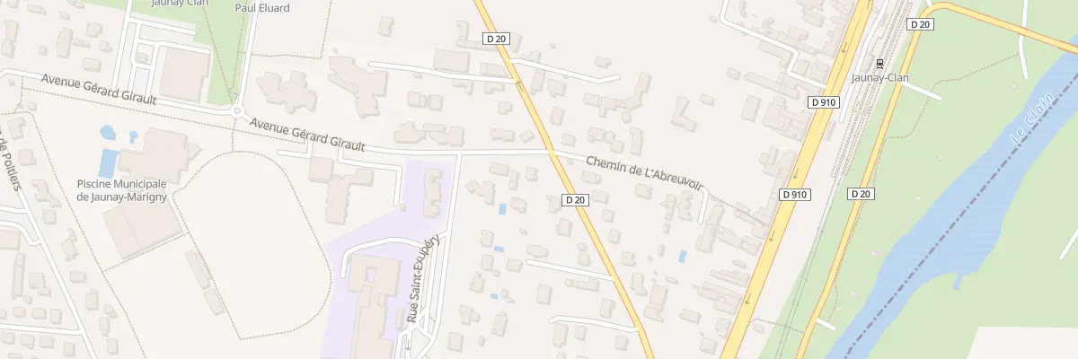 Plan du 16 Rue du Moulin à Jaunay-Marigny