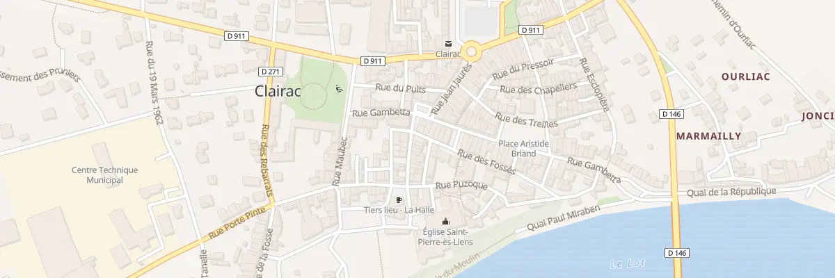 Plan du 2 Rue des Fossés à Clairac