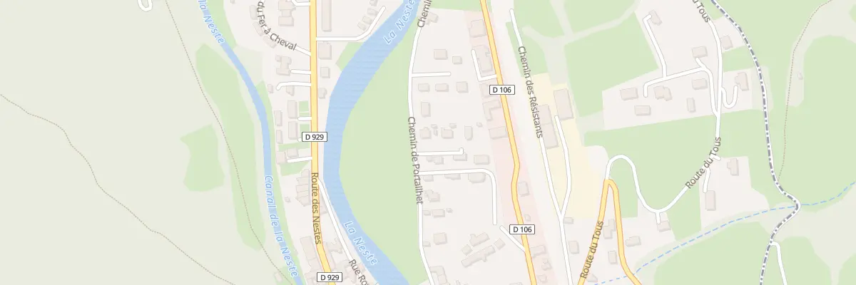 Plan du 36 Che de Portailhet à Sarrancolin