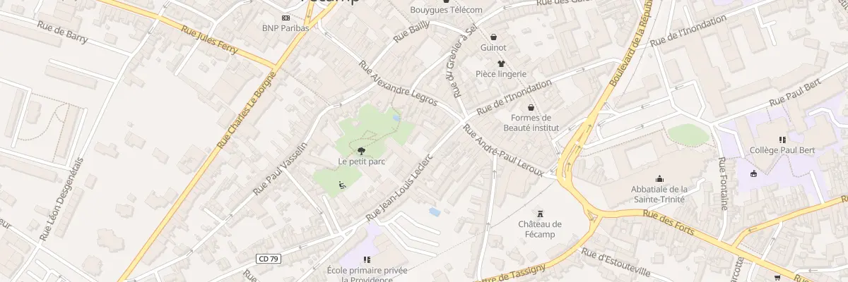 Plan du 8 Rue Jean Louis Leclerc à Fécamp