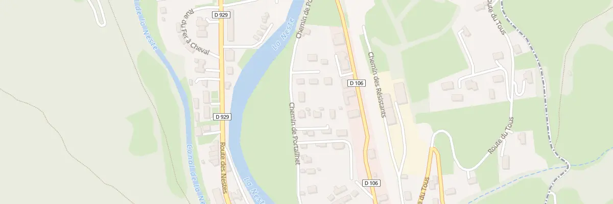 Plan du 38 Che de Portailhet à Sarrancolin
