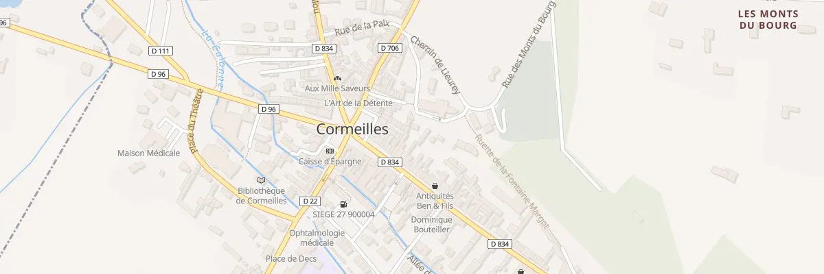 Plan de la Rue de l’Abbaye à Cormeilles