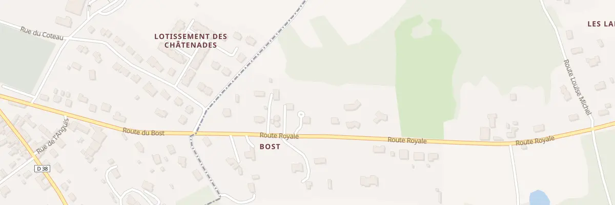 Plan du 23 Rte du Bost à Sourzac