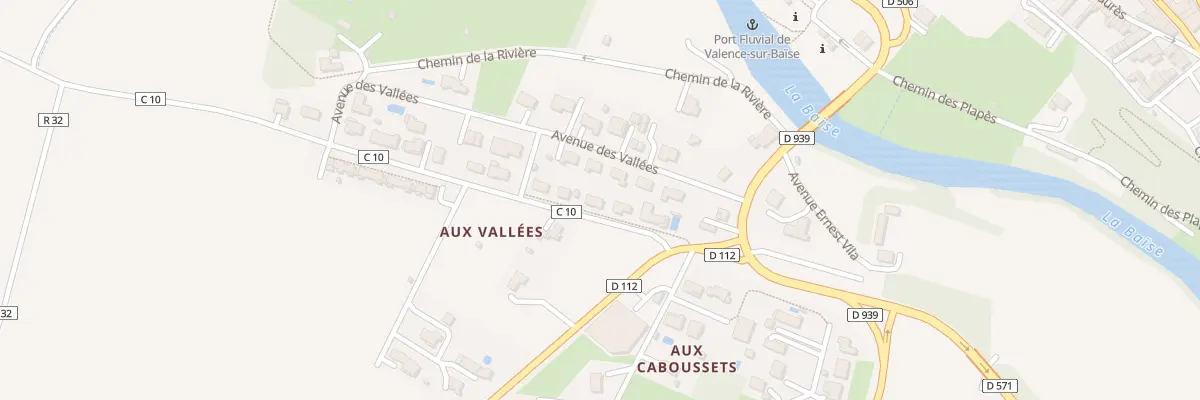 Plan du 6 Av René Cassin à Valence-sur-Baïse