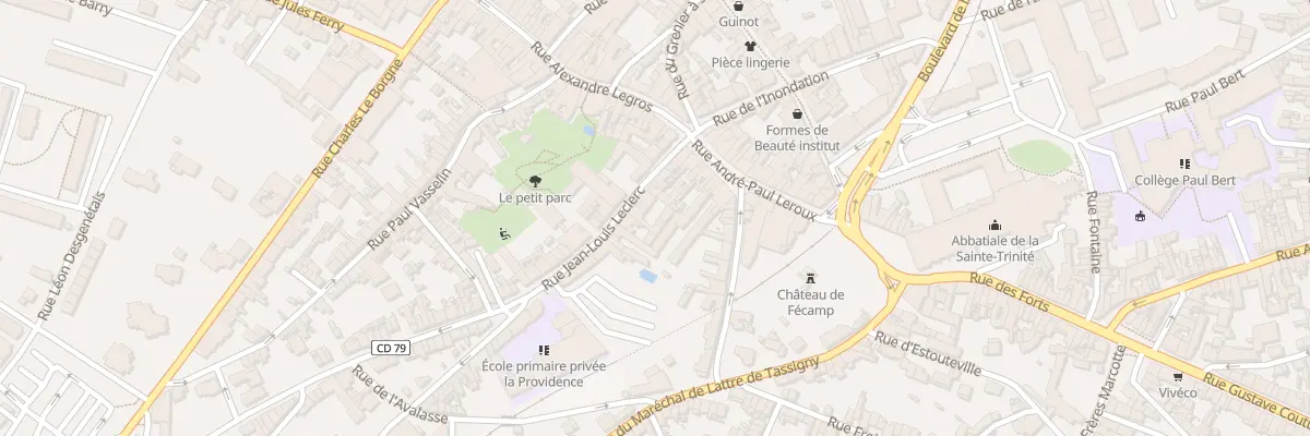 Plan du 13 Rue Jean Louis Leclerc à Fécamp