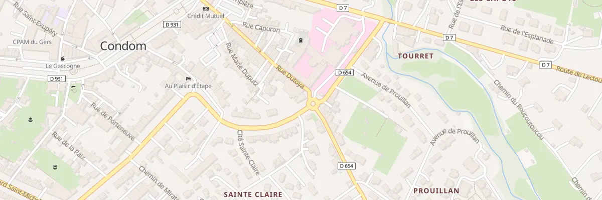 Plan du 69 Bd Clémenceau à Condom