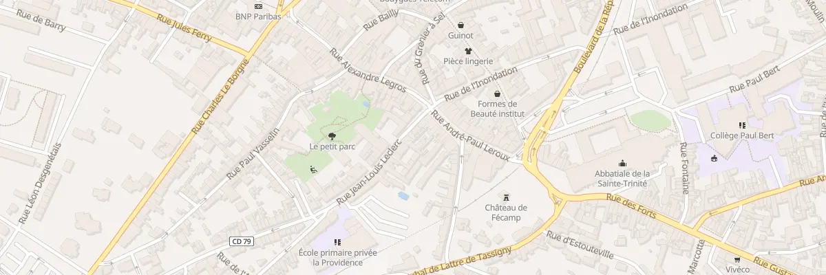 Plan du 5 Rue Jean Louis Leclerc à Fécamp