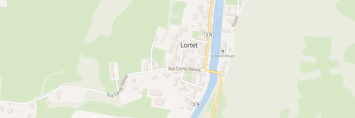 Plan du 1 Imp Debat à Lortet