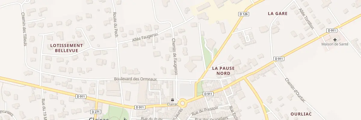 Plan du 9998 All Faugeron à Clairac