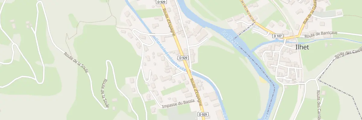 Plan du 50 Rte d’Espagne à Sarrancolin