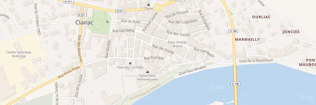 Plan du 9 Rue Puzoque à Clairac