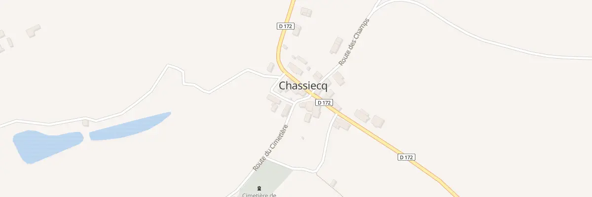 Plan du 2 Rte du Cimetiere à Chassiecq