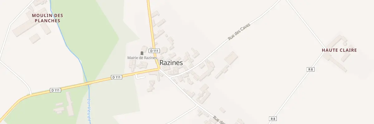 Plan du 4 Rue des Caves à Razines