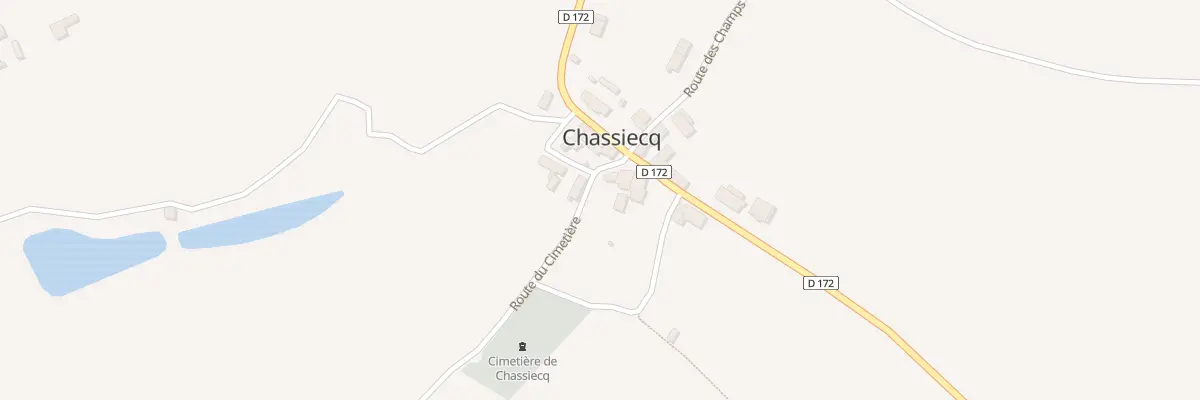 Plan du 1 Rte du Cimetiere à Chassiecq