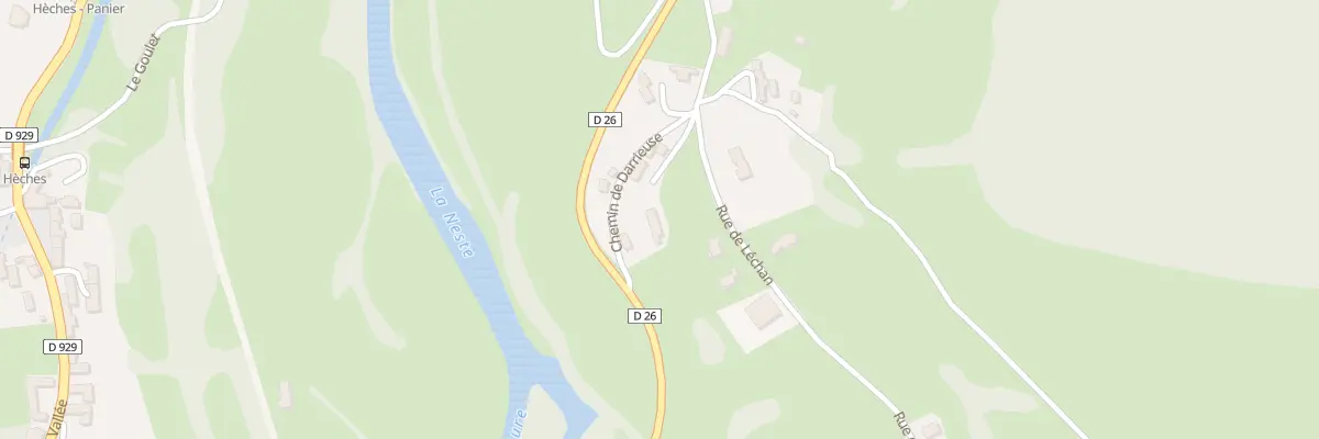Plan du 166 Che de Darrieuse à Hèches