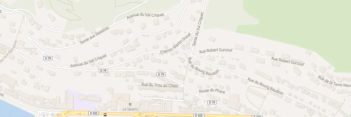 Plan du 545 Rue du Bourg Baudoin à Fécamp
