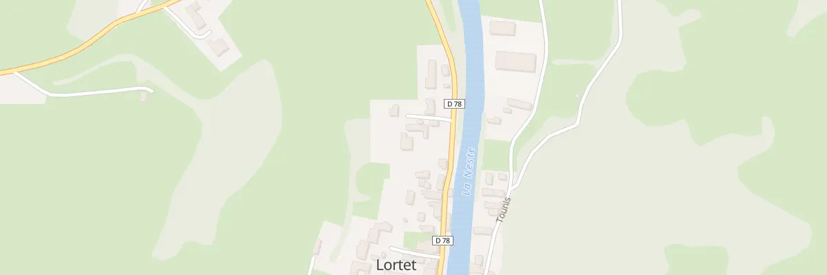 Plan du 5052 La Carrere Debat à Lortet