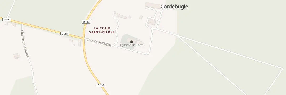 Plan du 5036 L’Eglise à Cordebugle