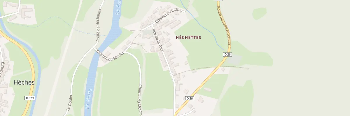 Plan du 160 Rue de la Tour à Hèches