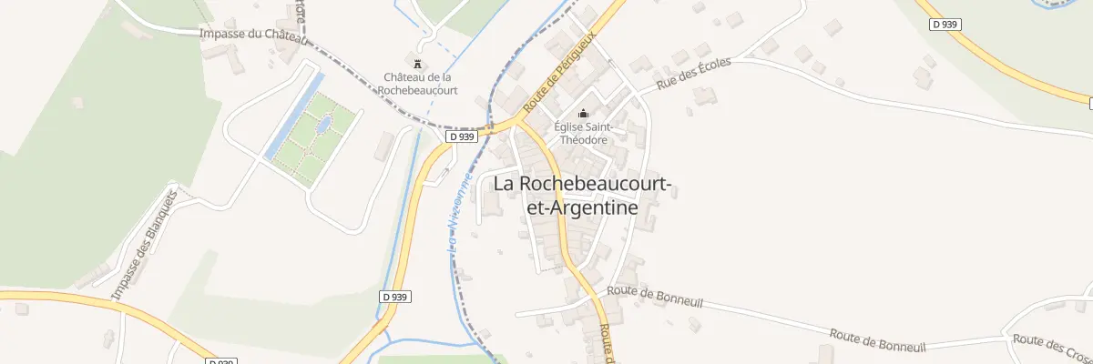 Plan du 20 Rue de Ribérac à La Rochebeaucourt-et-Argentine