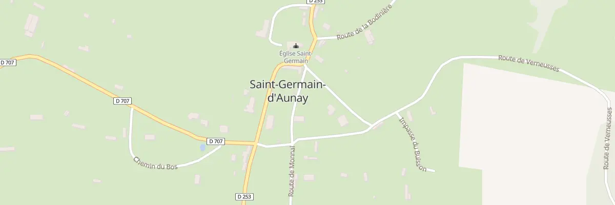 Plan du 1 Rte de Verneusses à Saint-Germain-d’Aunay