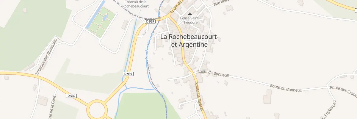 Plan du 36 Rue de Ribérac à La Rochebeaucourt-et-Argentine