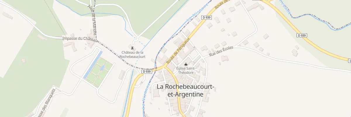 Plan du 3 Rue de l’Eglise à La Rochebeaucourt-et-Argentine