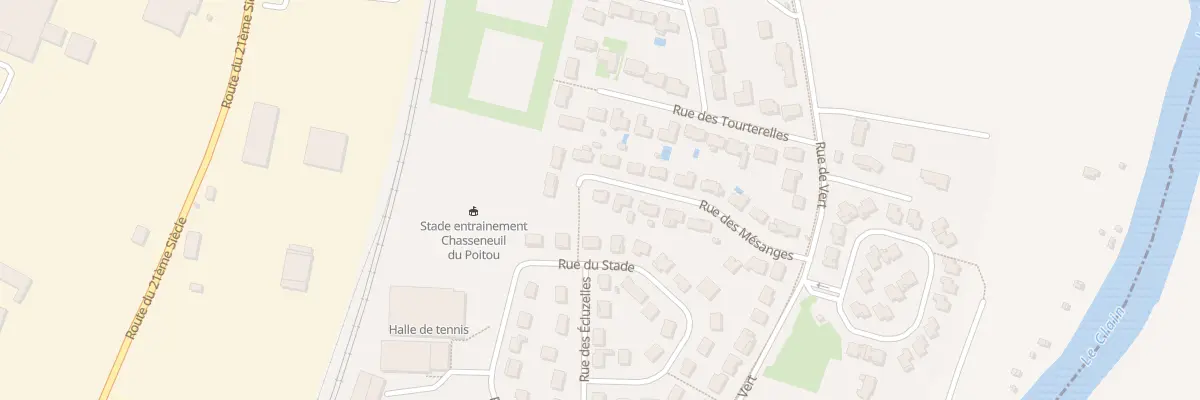 Plan du 12 Rue des Mésanges à Chasseneuil-du-Poitou