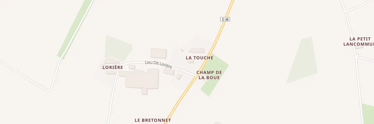 Plan du 193 La Touche à Saint-Aubin-le-Dépeint