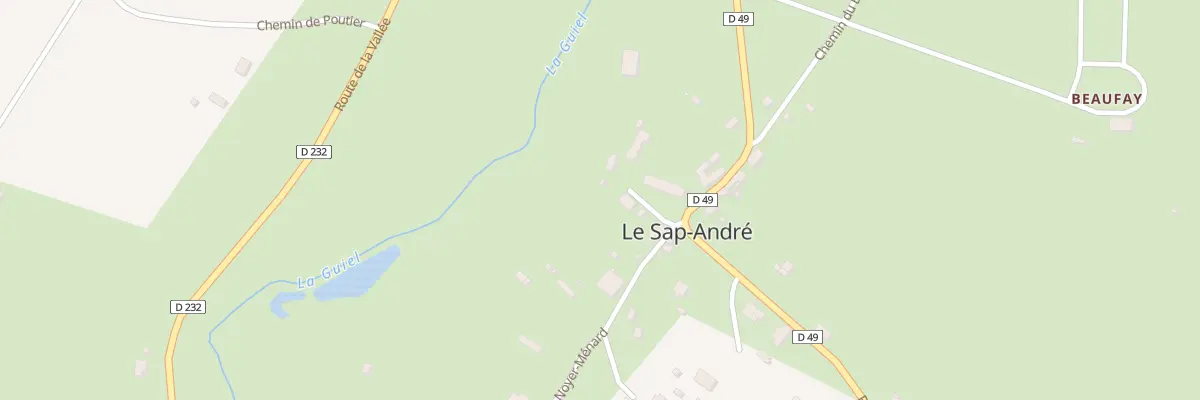 Plan du 48 Le Bourg au Sap-André