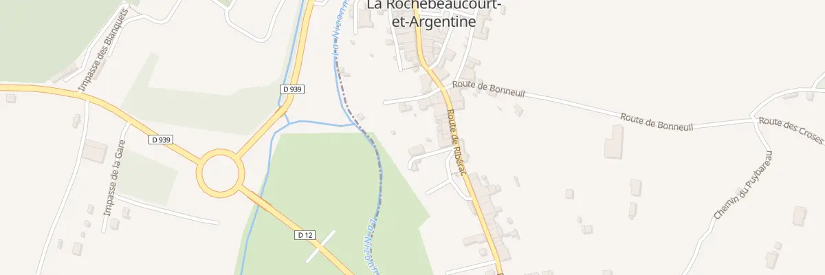 Plan du 56 Rue de Ribérac à La Rochebeaucourt-et-Argentine