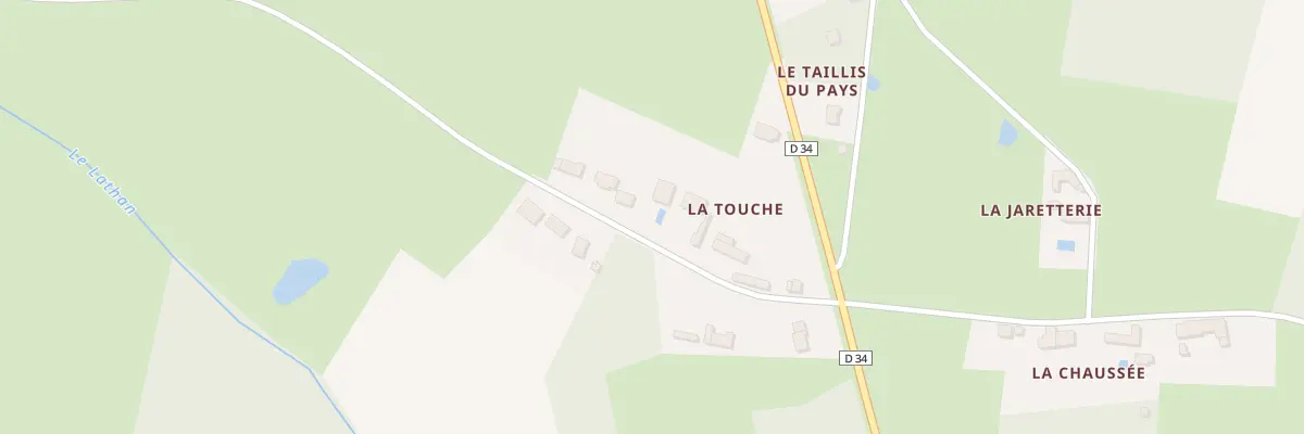 Plan du 9 La Touche à Cléré-les-Pins