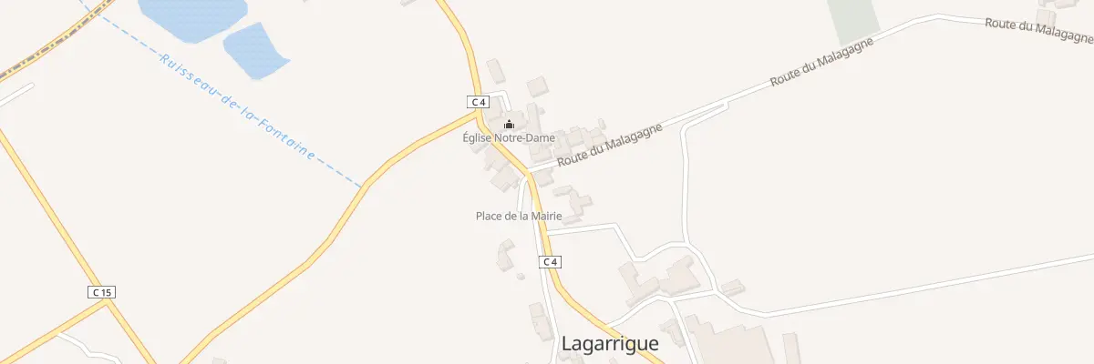 Plan du 3 Le Bourg à Lagarrigue