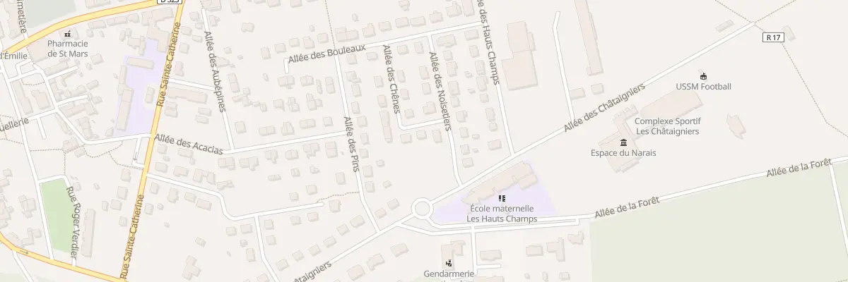 Plan du 14 All des Chênes à Saint-Mars-la-Brière