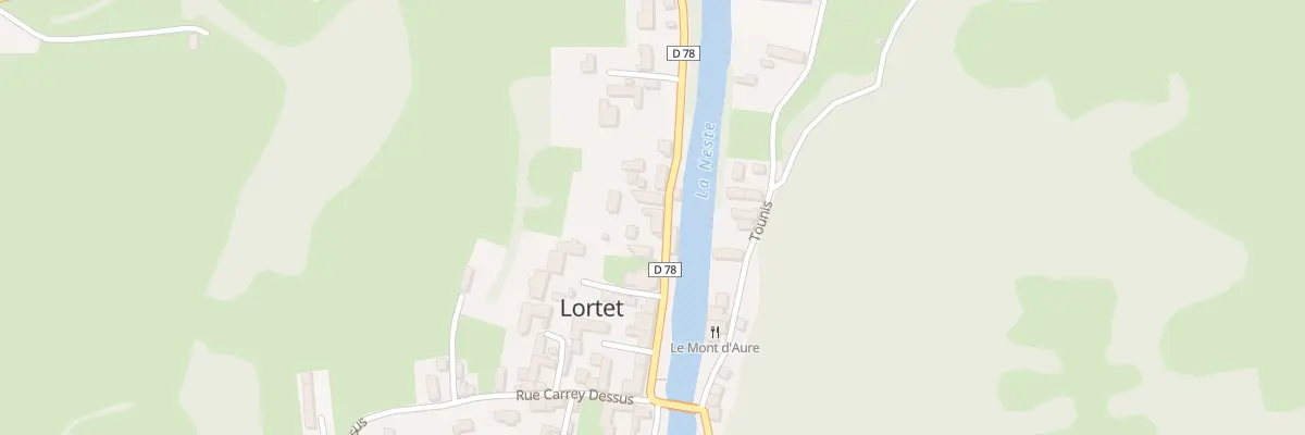 Plan du 15 Rte Carrere Debat à Lortet
