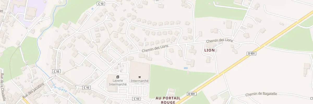 Plan du 9 Che des Lions à Condom