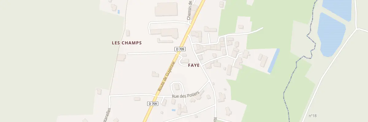 Plan du 115 Faye à Beauronne