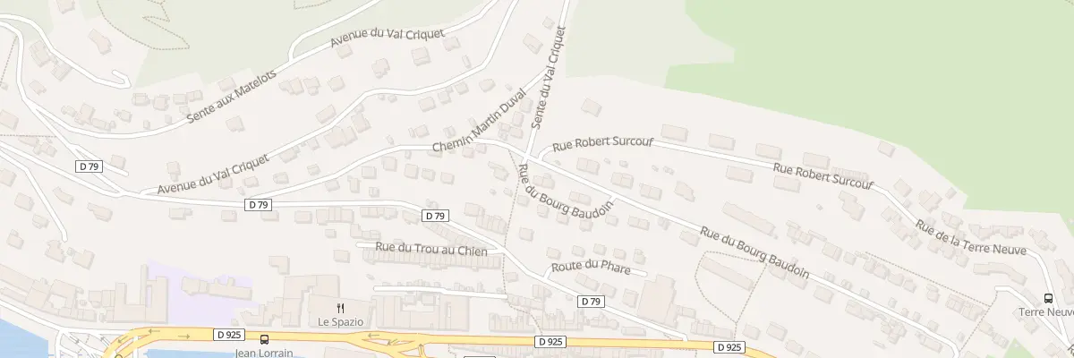 Plan du 419 Rue du Bourg Baudoin à Fécamp