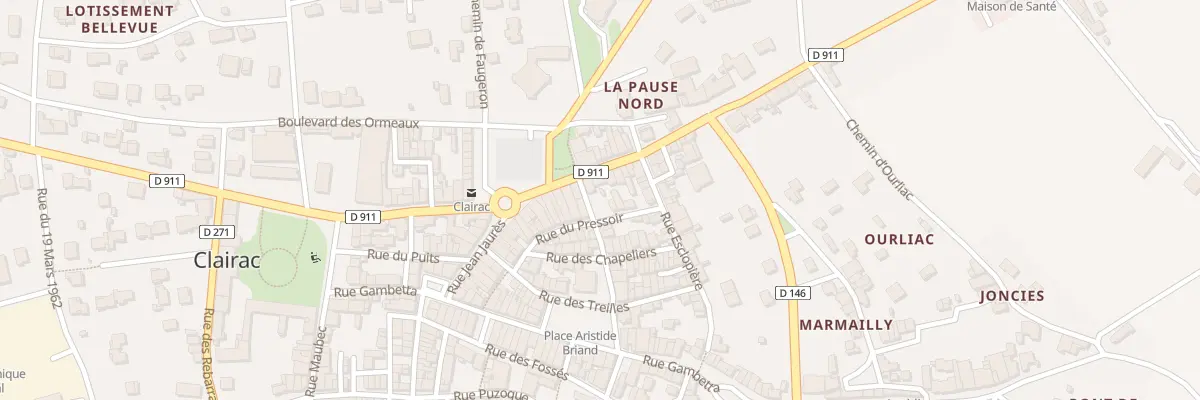 Plan du 1 Rue Anatole Larrat à Clairac
