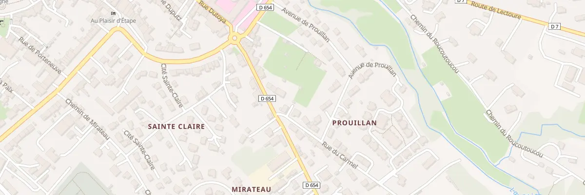 Plan du 1 Rue du Carmel à Condom