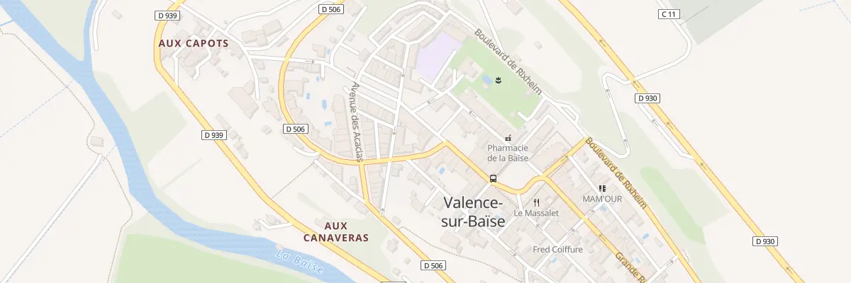 Plan du 6 Rue de la République à Valence-sur-Baïse