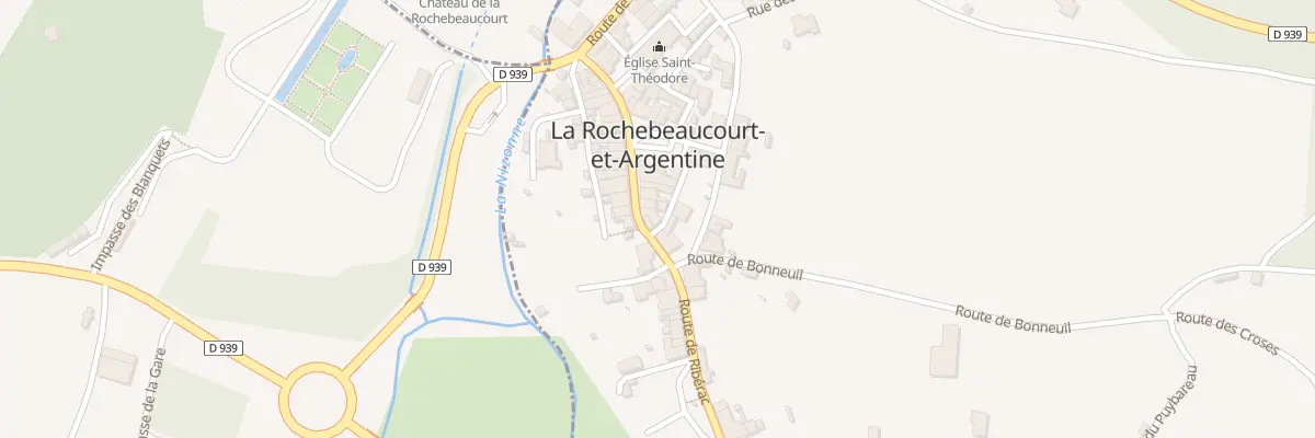 Plan du 25 Rue de Ribérac à La Rochebeaucourt-et-Argentine