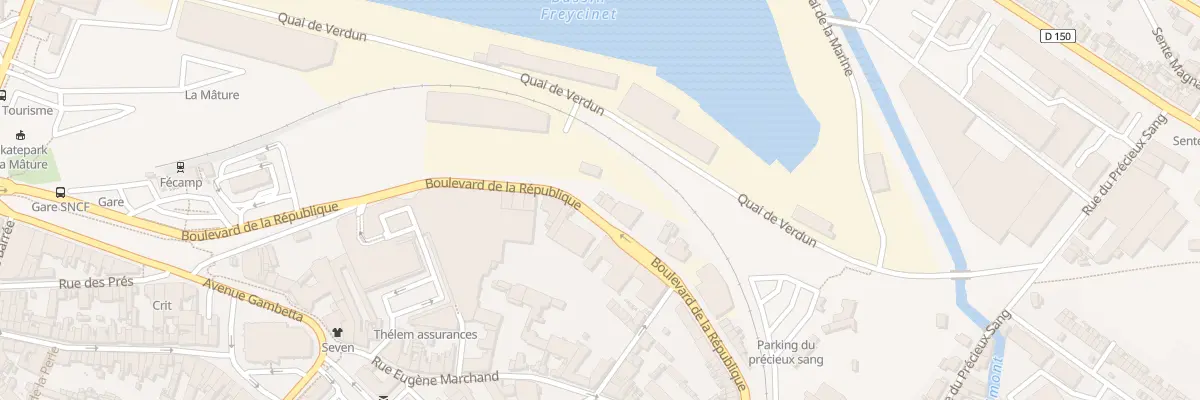 Plan du 38 Bd de la Republique à Fécamp