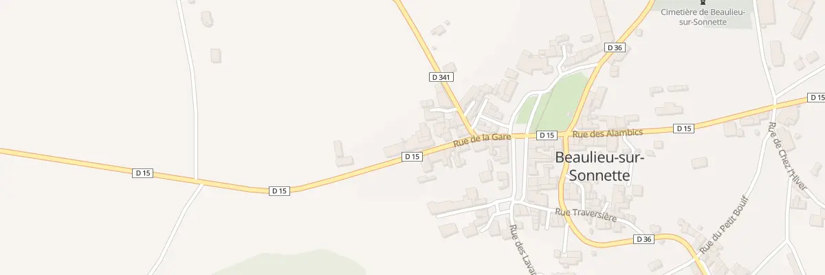 Plan du 5259 Le Bourg à Beaulieu-sur-Sonnette