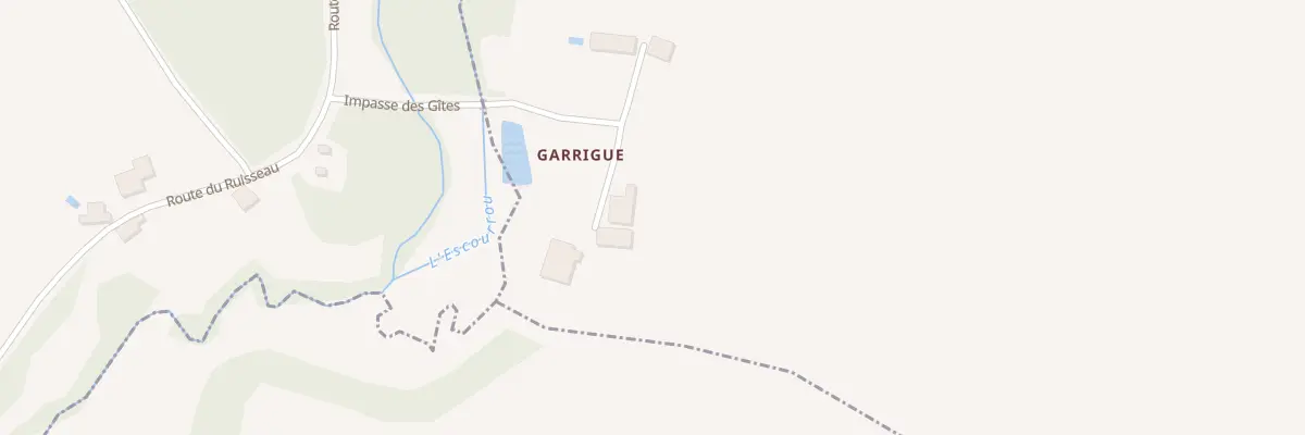 Plan du 20 Garrigue à Fonroque