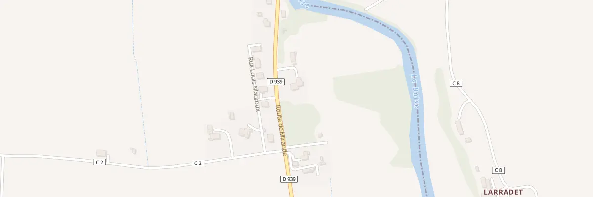 Plan du 365 Rte de Mirande à Saint-Jean-Poutge