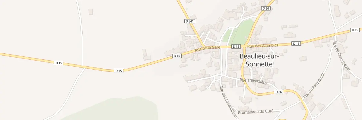 Plan du 5133 Le Bourg à Beaulieu-sur-Sonnette