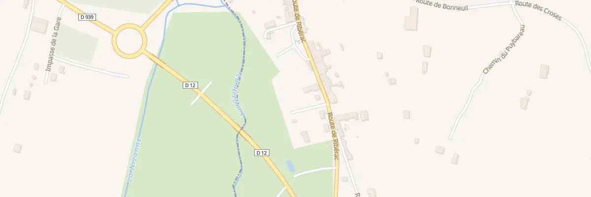Plan du 70 Rue de Ribérac à La Rochebeaucourt-et-Argentine