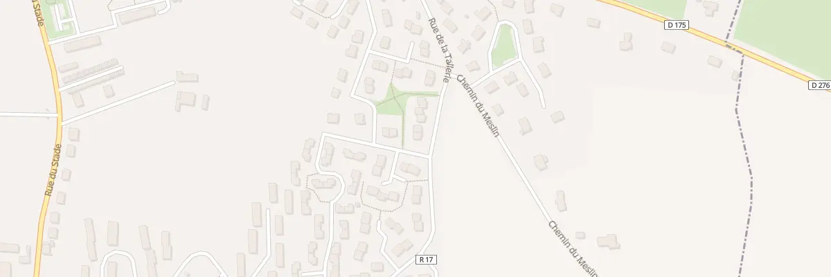 Plan du 33 Rue de la Tallerie à Mamers